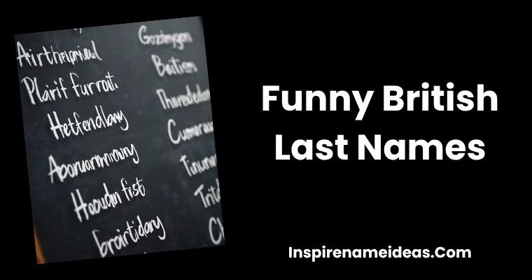 Funny British Last Names