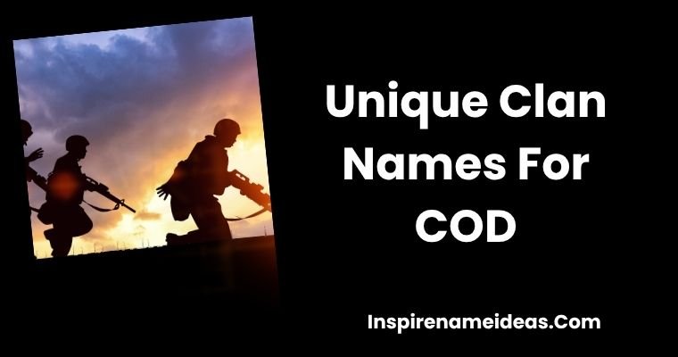 Unique Clan Names For COD