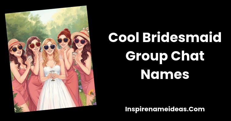 Cool Bridesmaid Group Chat Names