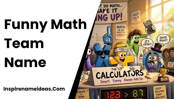 Funny Math Team Name